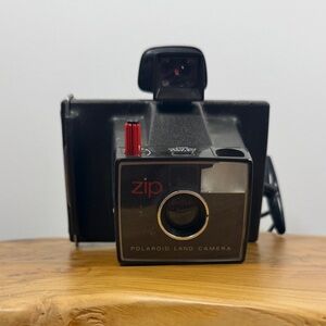 Vintage Polaroid Zip Black and Red Land Camera